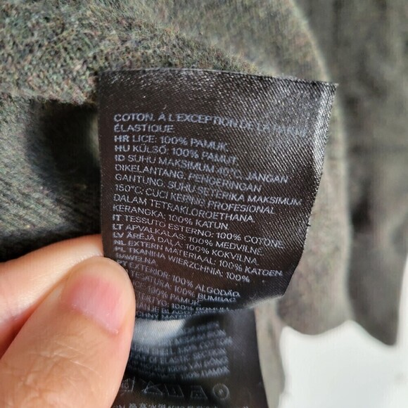 H&M Army Military Green Soft Long Sleeve Crew Neck Sweater Size XS - Picture 9 of 12